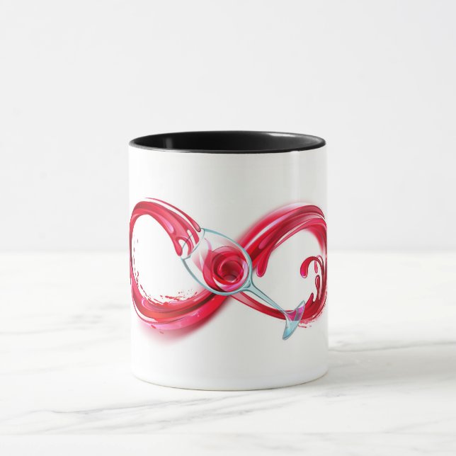 Taza Infinito con Vino Tinto (Centro)