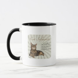 Taza Influencer de gatos literalmente obsesionado