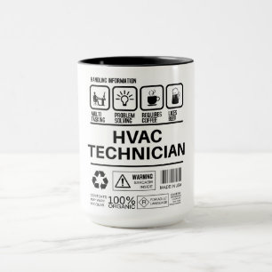 Taza Información divertida de manejo de técnicos de HVA