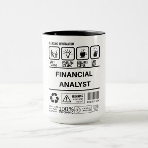 Taza Información divertida sobre el manejo de analistas
