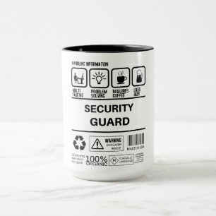 Taza Información divertida sobre el manejo de la guardi
