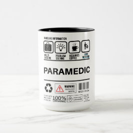 Taza Información divertida sobre el manejo paramédico
