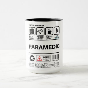 Taza Información divertida sobre el manejo paramédico