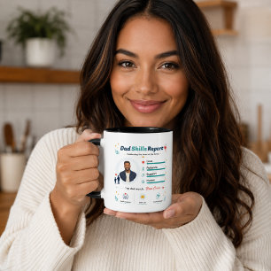 Taza Informe de Habilidades de Papá Mejor Agradecimient