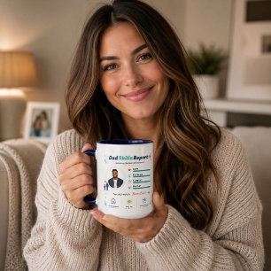 Taza Informe de Habilidades de Papá Mejor Agradecimient