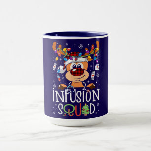 Taza Infusion Squad Navidad – Diseño Festivo de Reno
