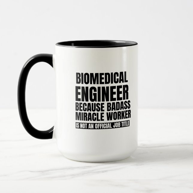Taza Ingeniero biomédico porque obrero del milagro del  (Izquierda)
