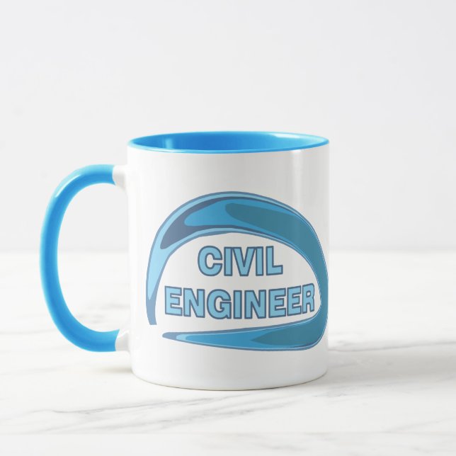 Taza Ingeniero Civil Azul (Izquierda)