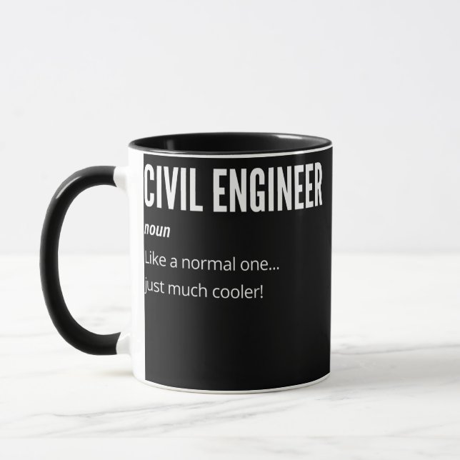 Taza Ingeniero civil da a las mujeres un regalo normal (Izquierda)
