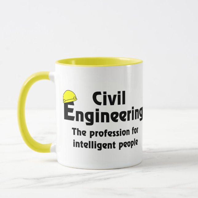Taza ingeniero civil inteligente (Izquierda)