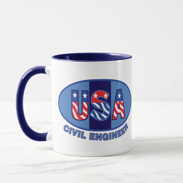Taza Ingeniero Civil Patriótico (Izquierda)