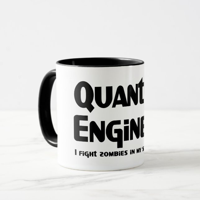 Taza Ingeniero cuántico Luchador Zombie (Anverso izquierdo)