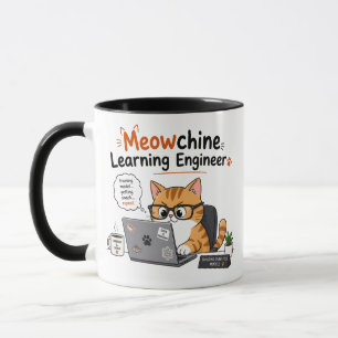 Taza Ingeniero de Aprendizaje Automático Gatuno
