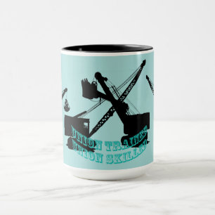 Taza Ingeniero de operaciones Crane Operator Shovel Uni