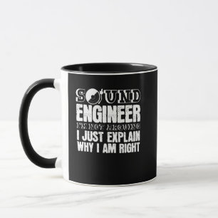 Taza Ingeniero de sonido Chiste Técnico de Ingeniería