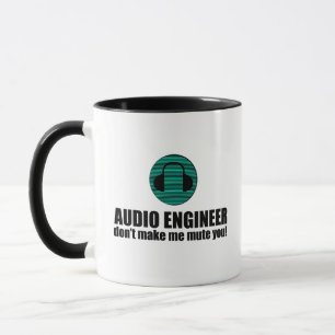 Taza Ingeniero de sonido divertido que dice Ingeniería 