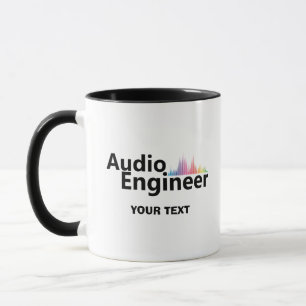 Taza Ingeniero de sonido personalizado Ingeniería de au