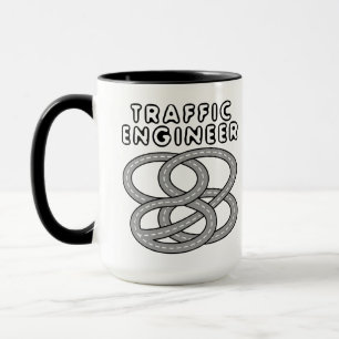 Taza Ingeniero de Tráfico Intercambio de Carretera