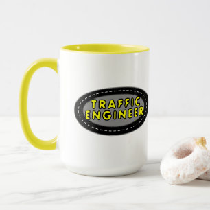 Taza Ingeniero de Tráfico Oval Mug