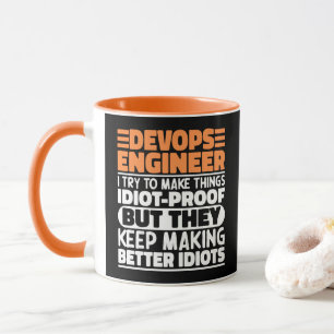Taza Ingeniero Devops intento hacer las cosas divertida