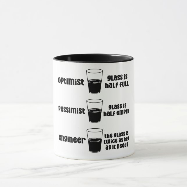 Taza Ingeniero divertido Mug (Centro)