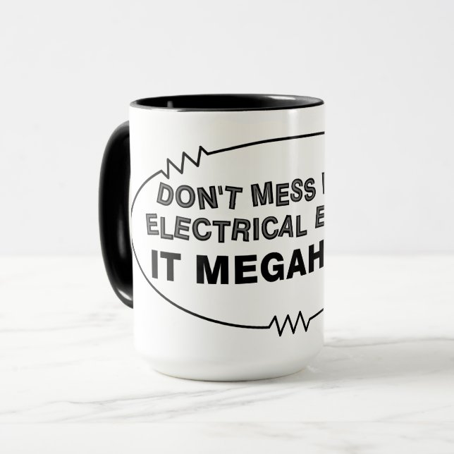 Taza Ingeniero Eléctrico Megahertz (Anverso izquierdo)