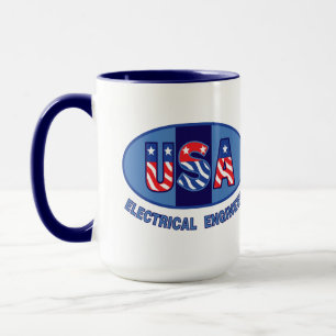 Taza Ingeniero Eléctrico Patriota