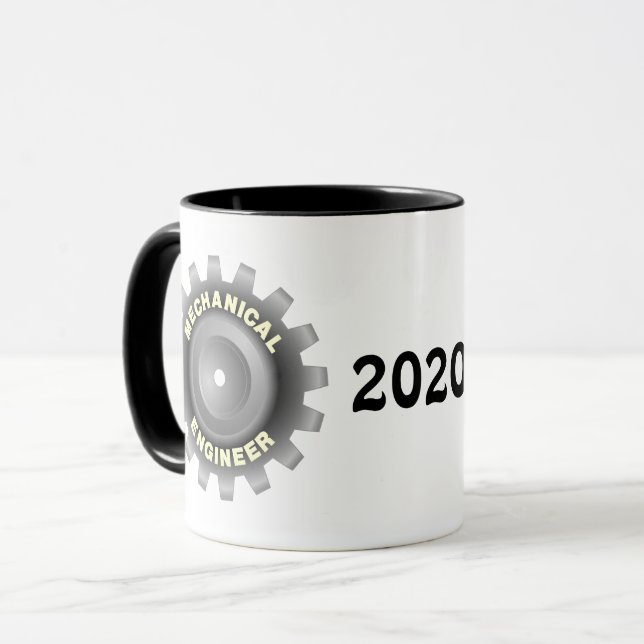 Taza Ingeniero Mecánico Gear (Anverso izquierdo)