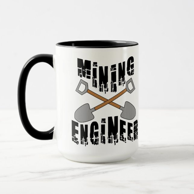 Taza Ingeniero minero cruzó las palas (Izquierda)