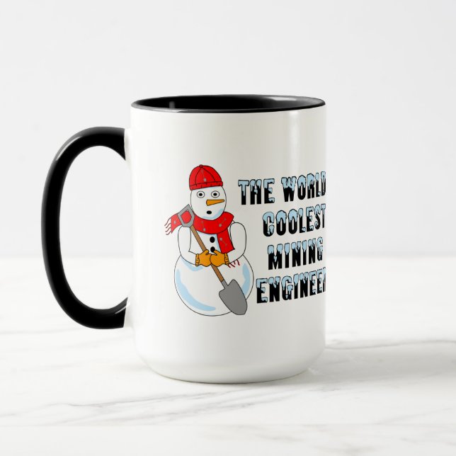 Taza Ingeniero Minero más Coolest Snowman (Izquierda)