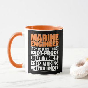 Taza Ingeniero Naval I Intento Hacer Las Cosas Divertid