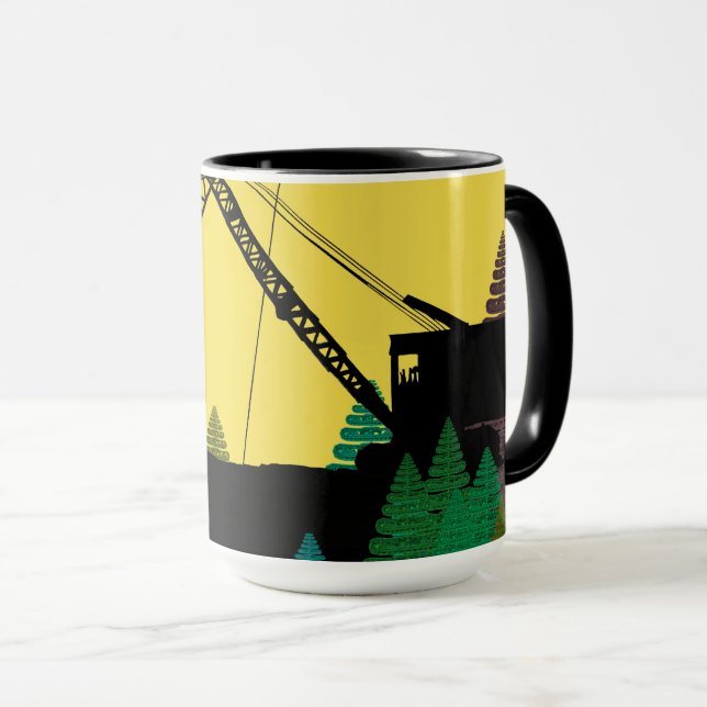 Taza Ingeniero Operativo de Arte de Crawler del Noroest (Anverso derecho)