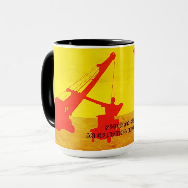Taza INGENIERO OPERATIVO DE grúa y pala del noroeste (Anverso izquierdo)