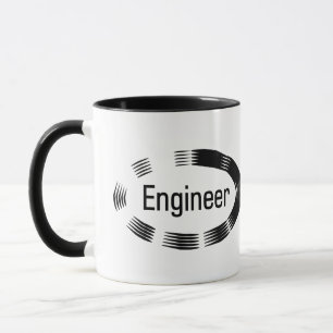 Taza Ingeniero Oval negro
