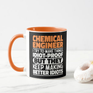 Taza Ingeniero Químico Que Intento Hacer Cosas Divertid