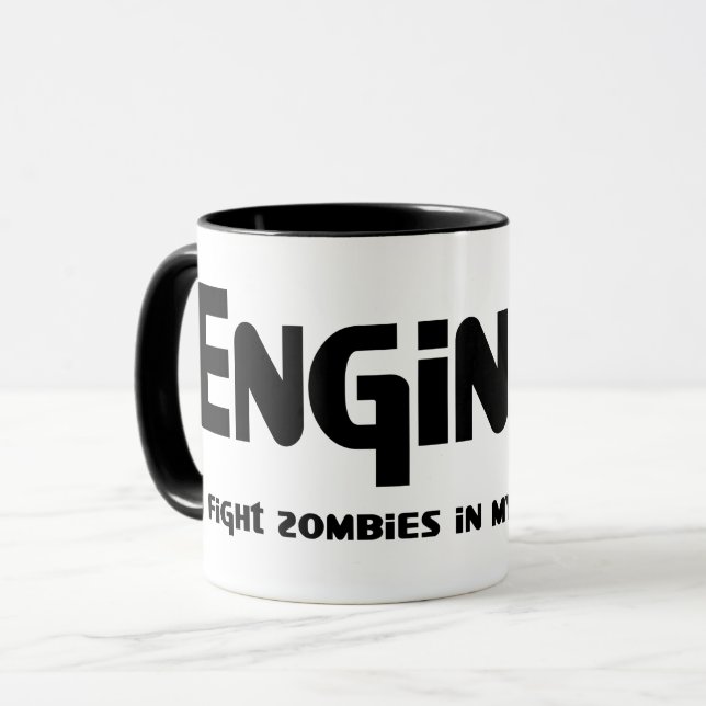 Taza Ingeniero Zombie Fighter (Anverso izquierdo)
