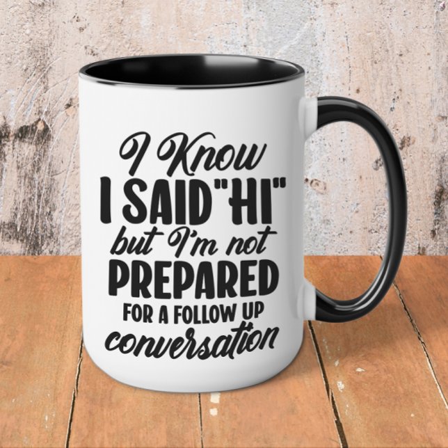 Taza Ingenioso Introvertido (Introvert coffee mug)