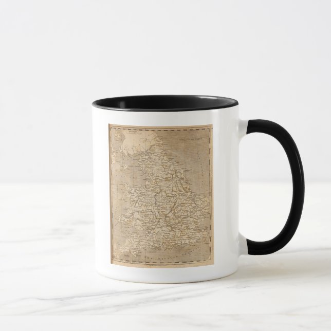 Taza Inglaterra, Mapa de Gales por Arrowsmith (Derecha)