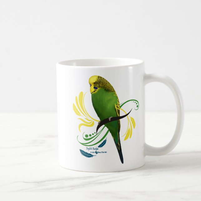 Taza Inglés verde Budgie (Derecha)