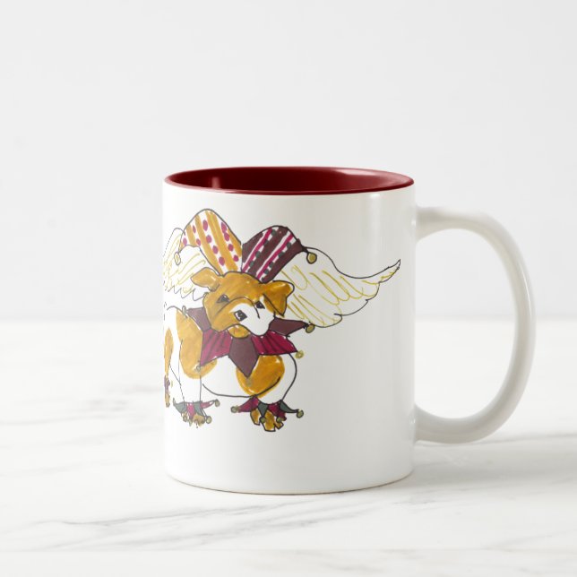 Taza inglesa del bulldog de los ángeles de Gullys (Derecha)