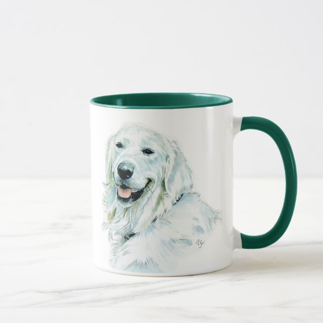 Taza inglesa del golden retriever (Derecha)