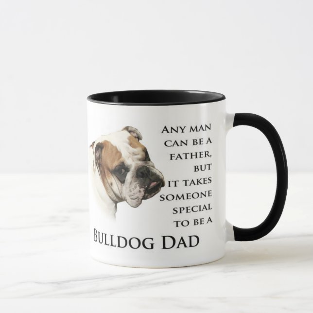 Taza inglesa del papá del bulldog (Derecha)