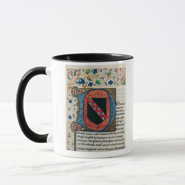 Taza Inicial "D" de Historiated que representa el (Izquierda)