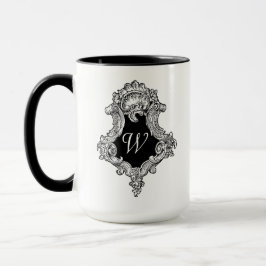 Taza Inicial de monograma personalizado