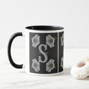 Taza Inicial de monograma personalizado Nombre Gloria d