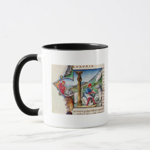 Taza Inicial 'L de Historiated