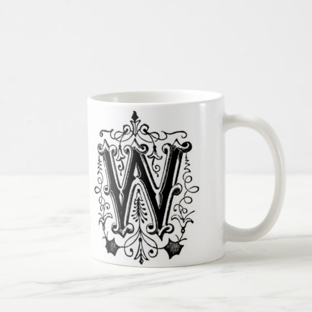 Taza inicial - letra 'W (Derecha)