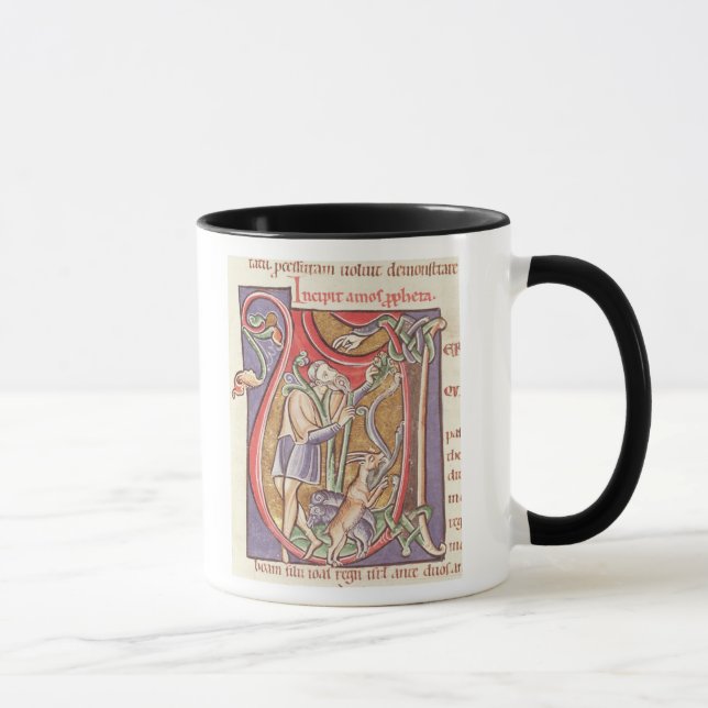 Taza Inicial "V" de Historiated que representa los Amos (Derecha)