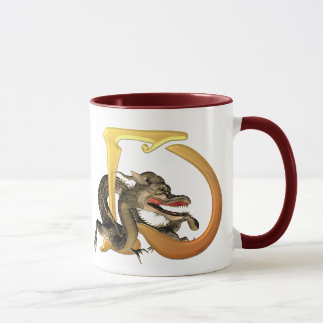 Taza Iniciales D de Dragonlore (Derecha)