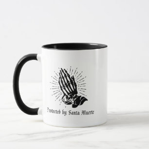Taza Iniciales de protección de Santa Muerte